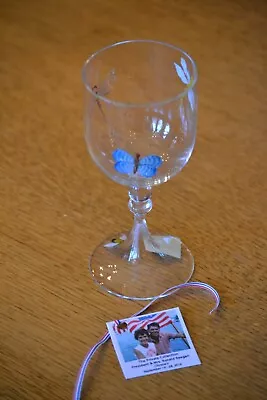 President Ronald Reagan Estate OWNED Wine Glass Pained With Verified Provenance  • $305