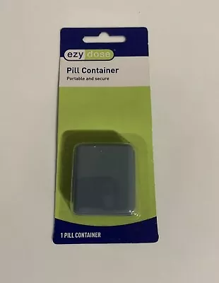 EZY DOSE Daily Pill And Vitamin Container │Portable Pill Box (blue) • $3.50