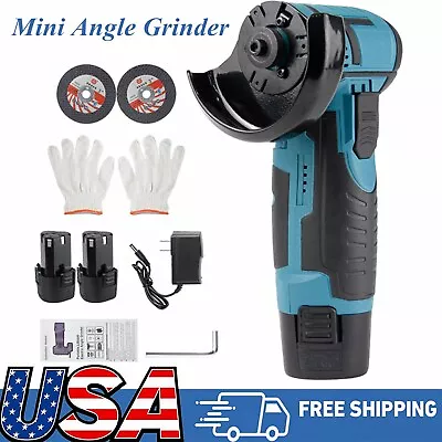 Mini 12V Angle Grinder Cordless Brushless M5 Cutter Polishing Grinding Machine • $37.98