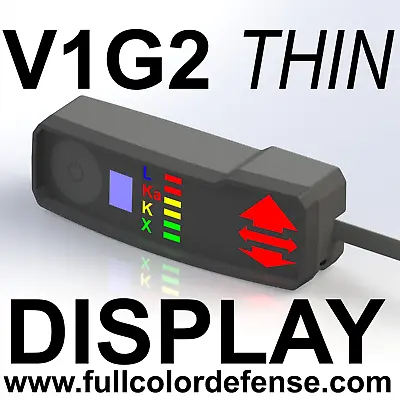 THIN COLOR V1G2 GEN2 Valentine One Concealed Display!! Rear Or Side Cord • $174.99