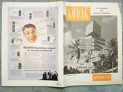 Kodak 1944 September Magazine – Ww Ii - Majuro In The Marshalls Bombing Norman • $16
