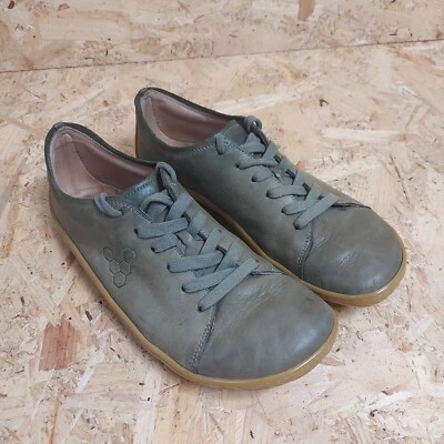 £12.50 • Buy UK 9 VIVOBAREFOOT Shoes ADDIS Green Leather Gum Sole Barefoot Wide Toe Box EU43