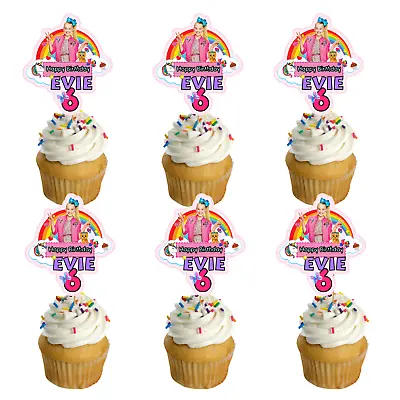 12x Jojo Siwa Cupcake Topper. PERSONALISED Lolly Loot Bag Party Supplies Banner • $14.50