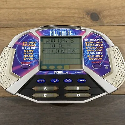 £6.70 • Buy Who Wants To Be A Millionaire Handheld Electronic Game Tiger Works Includes 3AAA