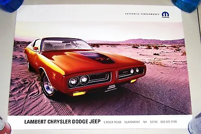 1971 Dodge Charger Scooped Hood R/t  Poster  Dealer Promo • $6.48