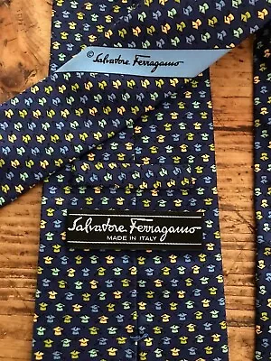 FERRAGAMO Tie - FLAWLESS - Scholars Hat / Academic.. • $110