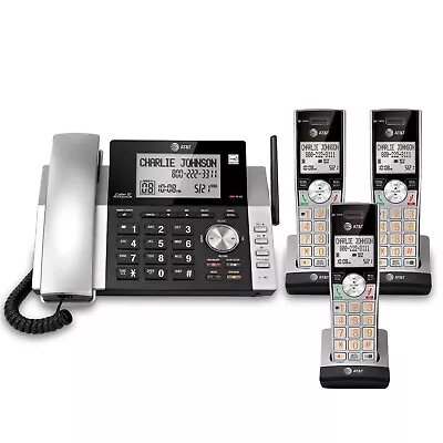 NEW AT&T 4 Handset Corded/Cordless Phone W Answering System & Call Block • $84.99