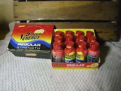 5-hour ENERGY Shot Regular Strength Orange 1.93 Ounce 12 Pack New Old Stock • $26.75