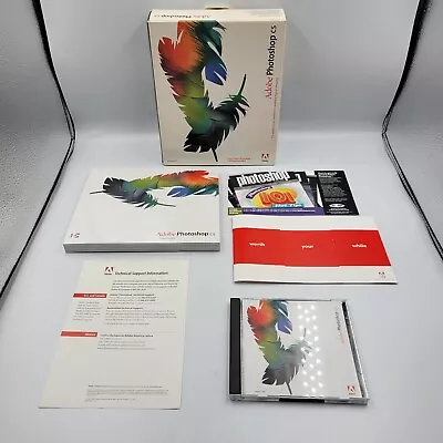 $47.49 • Buy GENUINE Adobe Photoshop CS V8.0 For Windows PC 2003 2-CD Video Workshop Training