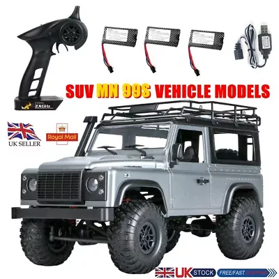 MN 99s RC Car 1/12 Radio Controlled Land Rover Off Road Rock Crawler Truck 2.4G • £53.58