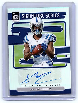 Xavier Rhodes 2021 Optic Signature Series Auto SILVER HOLO #SS-XR Colts • $6.99