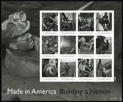 US #4801m Made In America Coal Miner Imperf. Sheet Of 12 VF NH MNH • $99.50