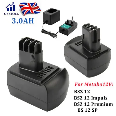 12V 3000mAh Ni-MH Battery For Metabo BSZ12 Impuls Premium BS12SP BZ12SP 6.25486 • £49.90