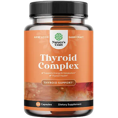 Herbal Adrenal And Thyroid Support Complex With L Tyrosine Bladderwrack • $26.99