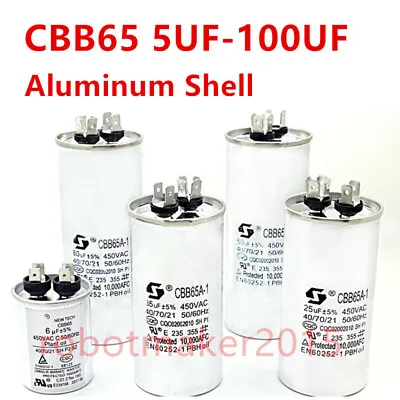 CBB65 450V 20/25/30/35/40/45/50/60/70/80UF Capacitor • $17.09