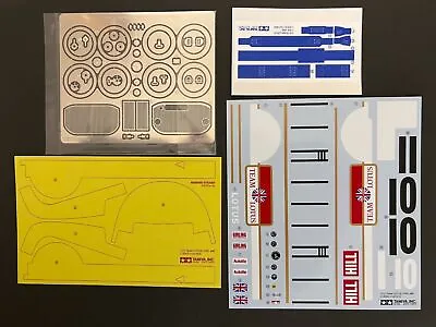 Tamiya Decals & PHOTO-ETCHED Parts For 1/12 TEAM LOTUS TYPE 49B F1 .Item12053 • £54.48