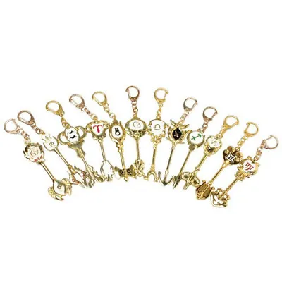 1PC Anime Fairy Tail Lucy Celestial Zodiac Gate Key Pendant Keychain Gift • £5.95