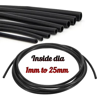 Silicone Vacuum Hose Pipe Black ID 1-25mm Water Air Dump Valve Turbo Boost Line  • $60.89