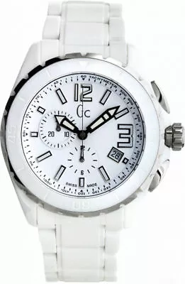 Guess Collection GC Men's Sport XL Chronograph Ceramic Swiss Made 46mm Watch • $150