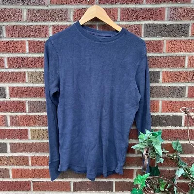 Mossimo Navy Blue Waffle Knit Long Sleeve Shirt • $16