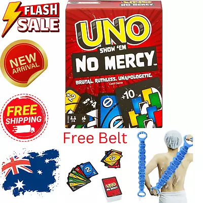 UNO- Show ‘em No Mercy Card Game For Kids Adults & Family Night Parties Travel • $19.99