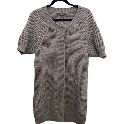 $33 • Buy Ann Taylor Knit Cardigan Sweater Size M🌟Alpaca Wool Acrylic🌟Tunic
