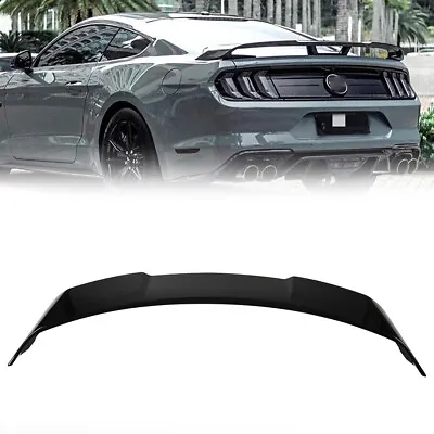 Gloss Black Trunk Spoiler Rear Wing Lip For Ford Mustang 2-Door 2015-2022 • $97.37