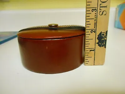 Vintage Leather Lens Case  3.75x1.75 • $7.99