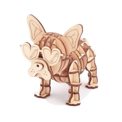 3d Wooden Animal French Bulldog Puzzle • £4.99