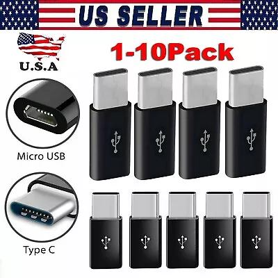 Micro USB Female To Type C Male Adapter Converter Micro-B To USB-C Connector LOT • $16.99