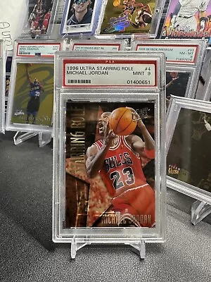 1996-97 Fleer Ultra Starring Role #4 Bulls Michael Jordan Psa 9 Very Rare!! • $2123.23