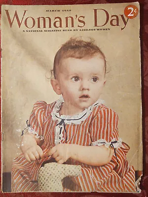 WOMANs DAY March 1940 Rose Wilder Lane Dorothy Canfield Miriam Rugel • $16