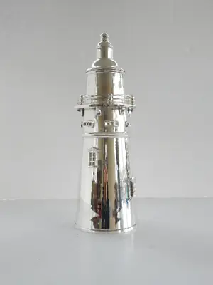 £275 • Buy Art Deco Silver Lighthouse Cocktail Shaker