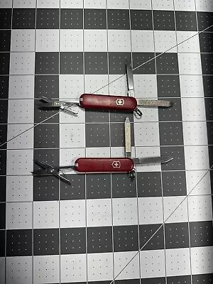 Victorinox Classic SD Swiss Army Knives 58MM Lot Of 2 - Red - Bundle - 6214 • $16