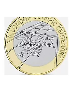 2008 London Olympics Centenary £2 Two Pound Coin In Circulated Condition.. • £6.29