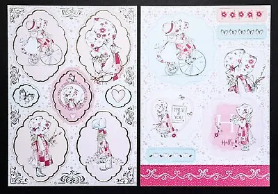 2 X A4 'Holly Hobbie' Collectable Cutie Die-cut Toppers - Just 70p Each (745) • £1.40