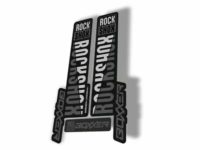 Rock Shox BOXXER 2019 Mountain Bike Cycling Decal Kit Sticker Adhesive Gray • $19.99