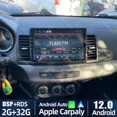 For 2008-2017 Mitsubishi Lancer Carplay Car Radio Stereo Android 12.0 GPS Navi • $73.79