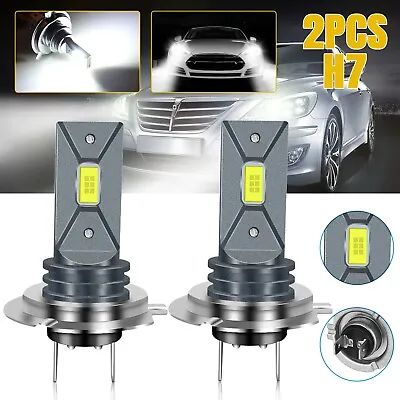 2 Pcs H7 LED Headlight Bulbs Kit High Low Beam Fog DRL 20000LM 6000K Super White • $10.98