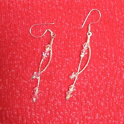 Jewelry Sterling 925 Hot Earrings Hook Fashion Drop Sterling Women's Long Dangle • $14