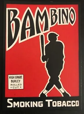 Babe Ruth Bambino Smoking Tobacco Advertisement Rp Promo Card New York Yankee  • $4.49