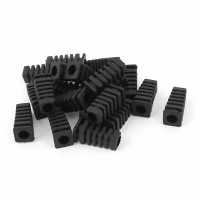 £5.88 • Buy 20pcs 27x9x6mm Mini Rubber Square Strain Relief Cord Boot Protector Cable Sleeve