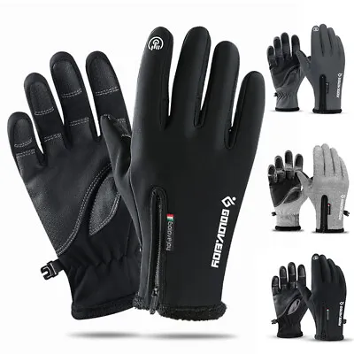 Winter Gloves Touch Screen Non-Slip Windproof Thermal Cycling Running Mittens • £11.99