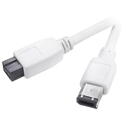 Premium 3Ft 9-Pin To 6-Pin FireWire 800/400 Cable IEEE-1394b 1394 (3 Feet) White • $8.40