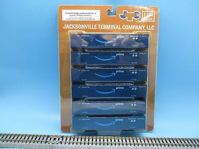 Jtc N Scale 53' 8-55-8 Corrugated Containers - Amazon Set #6 / 6-pack #537143 • $89.95