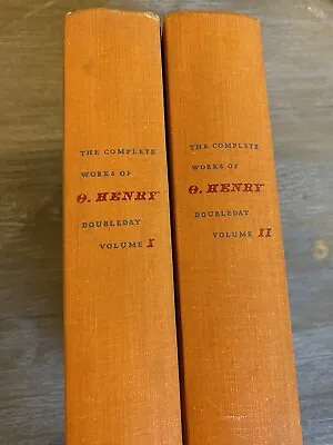 The Complete Works Of O. Henry Volume 1 & 2 Collection Short Story HC 1953 VTG • $19.97