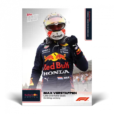 £7.99 • Buy F1 Topps Now Max Verstappen Late Pass On Hamilton Seals Thriling Victory Card