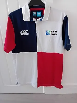 Rugby World Cup 2015 Shirt Canterbury Short Sleeve Jersey Mens Medium VGC • £14.99