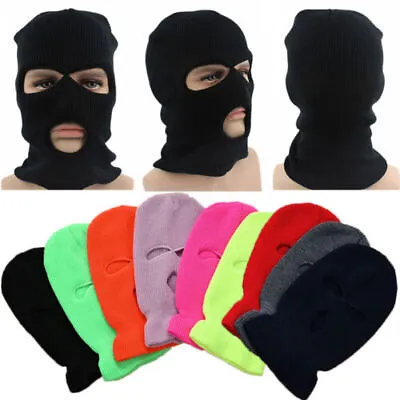 3Hole Balaclava Full Face Ski Mask Winter Skullcap Beanie Warm Tactical Hood Hat • $7.99