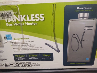 $699.95 • Buy Rheem ECO150DVLP3-1 6.4 GPM Liquid Propane Gas Mid Efficiency Water Heater